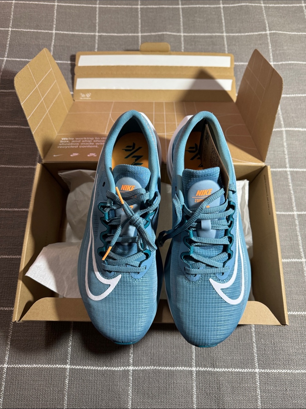Nike Zoom Fly 5 - Men's 9.5 - Cerulean/White-Bright Spruce